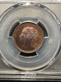 GB007 Rare 1846 Great Britain 1 Cent Copper PCGS Proof 63 RB