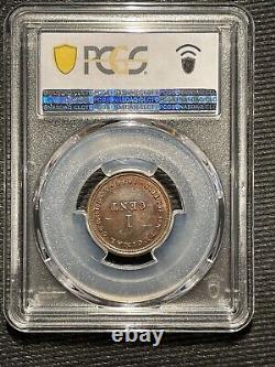 GB007 Rare 1846 Great Britain 1 Cent Copper PCGS Proof 63 RB