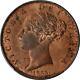 Great Britain. 1/2 Penny, 1855. London Mint. Victoria. Pcgs Ms-64 Red Brown. Top5