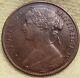 Great Britain 1 Penny 1866 Bronze Victoria Choice Xf-au