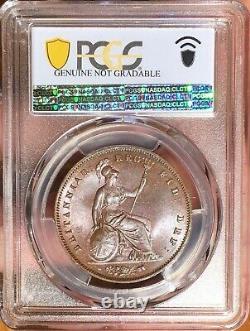 GREAT BRITAIN 1855 1 Penny PCGS UNC Details - SUPERIOR TO HIGHEST GRADED MS65s