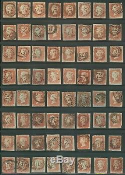GREAT BRITAIN #3 Group of 128 One Penny withNUMERAL CXLS