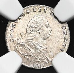 GREAT BRITAIN. George III, Silver Maundy Penny, 1792, NGC MS65, Gem BU