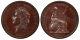 Great Britain. George Iv 1826 Cu Pair Of Pennies. Pcgs Pr65-ms64bn S-3823