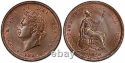 GREAT BRITAIN George IV 1826 CU Penny. PCGS MS65BN KM 693 SCBC-3823