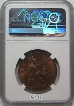 GREAT BRITAIN UK England 1 penny 1935 NGC MS 64 RB RED UNC King George Bronze