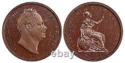 GREAT BRITAIN. William IV 1831 CU Penny. PCGS PR63 S-3845. Coin rotation