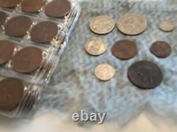 Garage find 1933 penny. Farthing halfcrown shilling+ other King George V Coins