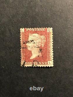 Gb Queen Victoria stamps Plate 77 Penny Red G1 SG43/44