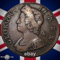 Great Britain 1733 Half Penny 1/2d GB5044