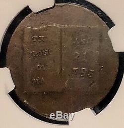 Great Britain 1793 1/2 Penny The Wrongs Of Man Thomas Paine Hanging NGC 8.6g