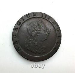 Great Britain 1797 Two Penny Cartwheel George III Medium Brown Nice Coin