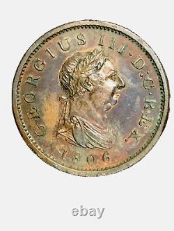 Great Britain 1806 1/2 Penny, KM#662, Brown Uncirculated