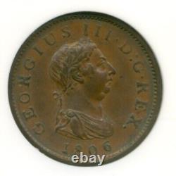 Great Britain 1806 Penny AU58 BN NGC