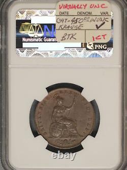 Great Britain 1826 1/2 Penny K-692 NGC AU58 BN