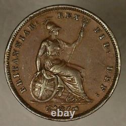 Great Britain 1831 Penny XF Porous rim nicks
