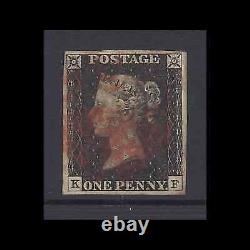 Great Britain 1840 QV Penny Black with 4 Margins SG1 Used