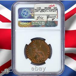 Great Britain 1851 1/2 Penny NGC Unc details GBS067