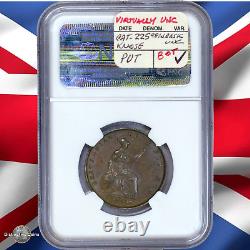 Great Britain 1853 1/2 Penny NGC AU58BN GBS063