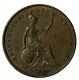Great Britain 1858 Queen Victoria Bronze Penny British Coin Km#739