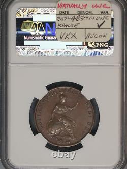 Great Britain 1859/8 1/2 Penny K-726 NGC AU58 BN