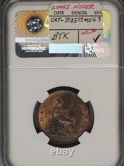 Great Britain 1862 1/2 Penny K-748.2 NGC MS63 RB