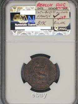 Great Britain 1863 1/2 Penny K-748.2 NGC AU58 BN LARGE 3