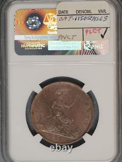 Great Britain 1870 Penny K-749.2 NGC MS62 BN