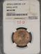 Great Britain 1876h 1/2 Penny K-754 Ngc Ms62 Rb Small Date