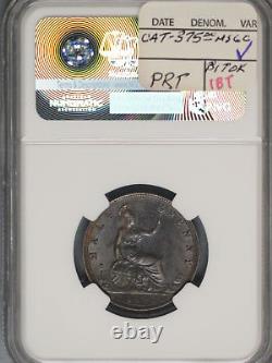 Great Britain 1881 1/2 Penny K-754 NGC AU58 BN