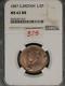 Great Britain 1887 1/2 Penny K-754 Ngc Ms62 Rb