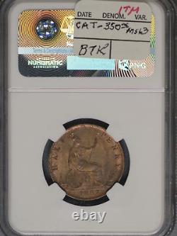 Great Britain 1887 1/2 Penny K-754 NGC MS64 RB