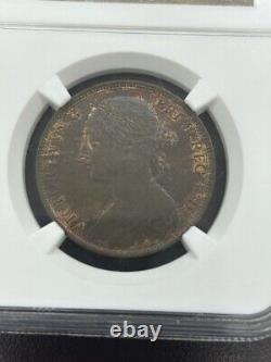 Great Britain 1889 1 Penny Ms63bn / Ngc Certified / Ms63bn /