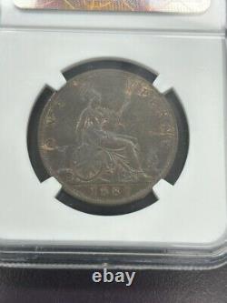 Great Britain 1889 1 Penny Ms63bn / Ngc Certified / Ms63bn /