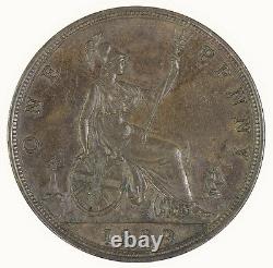 Great Britain 1889 Queen Victoria Penny Coin UNC