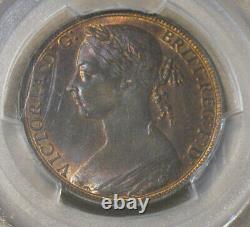 Great Britain 1890 Victoria Penny (PCGS MS 63 RB)