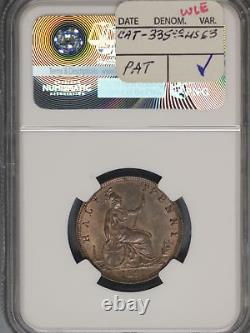 Great Britain 1891 1/2 Penny K-754 NGC MS64 BN