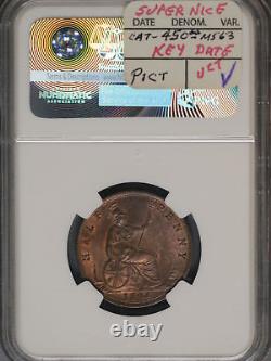 Great Britain 1894 1/2 Penny K-754 NGC MS65 RB