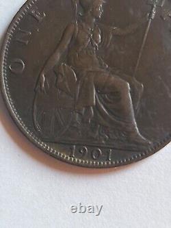 Great Britain 1901 One Penny Brilliant Uncirculated Lustrous #U9853