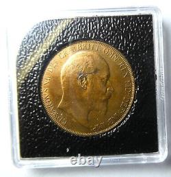 Great Britain 1906 EDWARDVS VII PENNY coin Mint Quality Lustrous Brilliant Unc
