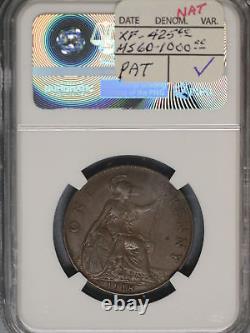 Great Britain 1918KN Penny K-810 NGC XF45 BN