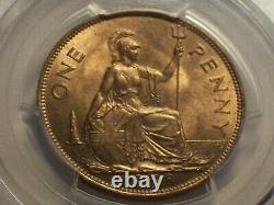 Great Britain, 1938 George VI Penny. PCGS MS 65 Red. 121,560,000 Mintage