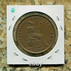 Great Britain Beautiful Historical George IV Copper Penny, 1831, Km# 707