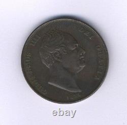 Great Britain England King William IV 1831 1 Penny Copper Coin Xf