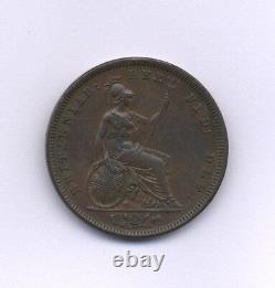 Great Britain England King William IV 1831 1 Penny Copper Coin Xf
