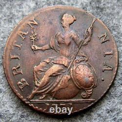 Great Britain George III 1771 Halfpenny Half Penny, Copper Top Grade