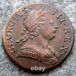 Great Britain George III 1771 Halfpenny Half Penny, Copper Top Grade