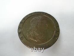 Great Britain George III 2 Pence 1797 XF+ KM 619 Britannia Low Mintage