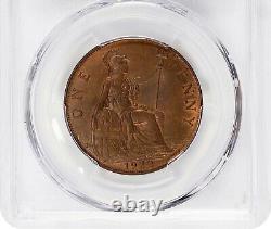 Great Britain George V 1922 Penny, Gem Uncirculated, Pcgs Certified Ms-65-bn