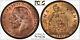 Great Britain George V 1927 Penny, Choice Uncirculated, Certified Pcgs Ms64-rb